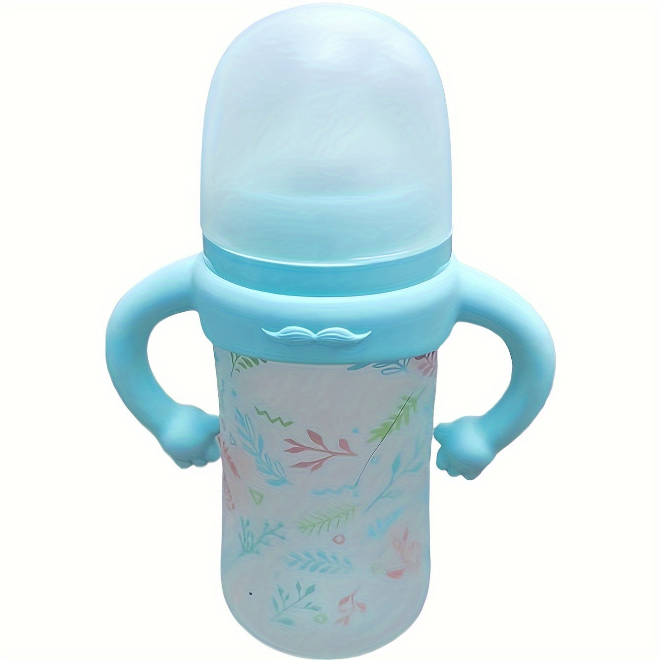 Little-Hand Silicone Bottle Handle Sleeve β Soft, Multi-Functional Grip for Easy Bottle Holding (4-24 Months)
