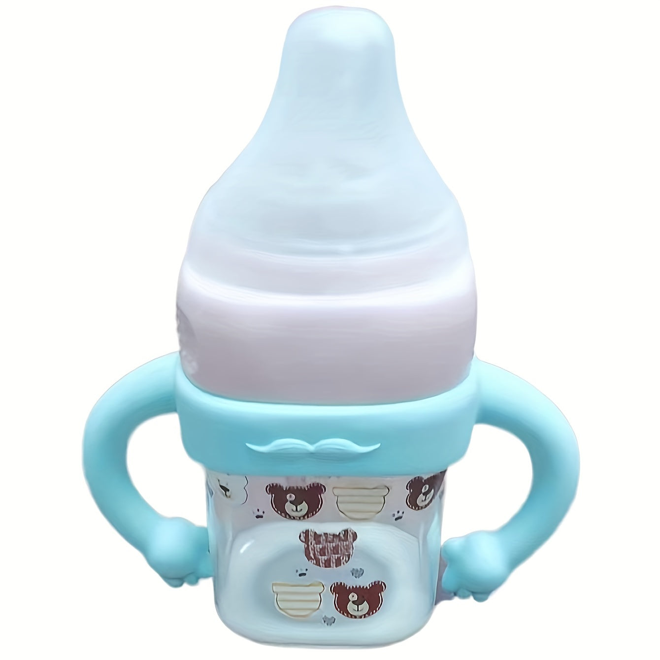 Little-Hand Silicone Bottle Handle Sleeve β Soft, Multi-Functional Grip for Easy Bottle Holding (4-24 Months)