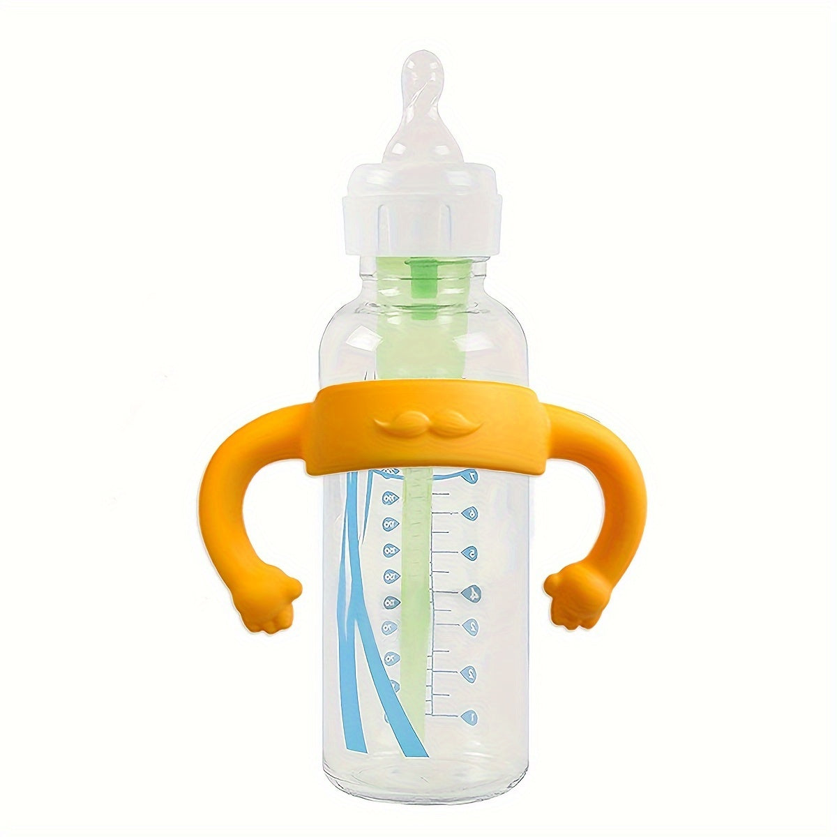 Little-Hand Silicone Bottle Handle Sleeve β Soft, Multi-Functional Grip for Easy Bottle Holding (4-24 Months)