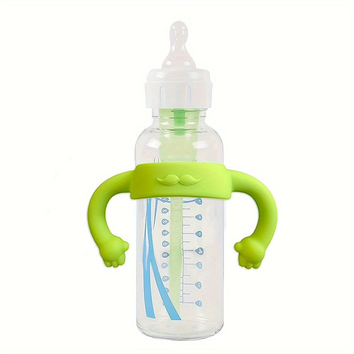 Little-Hand Silicone Bottle Handle Sleeve β Soft, Multi-Functional Grip for Easy Bottle Holding (4-24 Months)