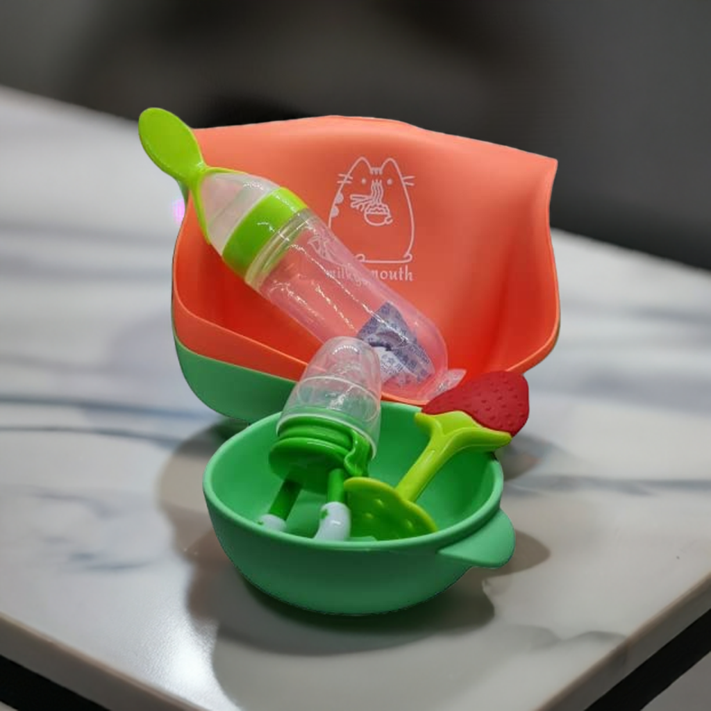 Milkymouth - Waterproof Silicone 6pcs Feeding & Weaning Set